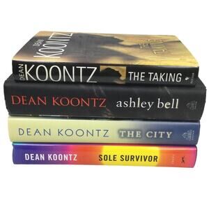 The Talking By Dean Koontz Hardcover Four Mystery Book Bundle